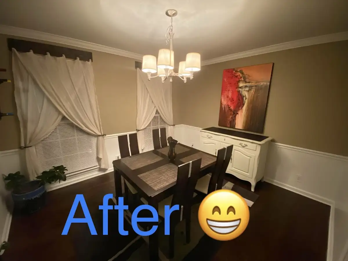 Professional dining room restoration after water damage in Warsaw